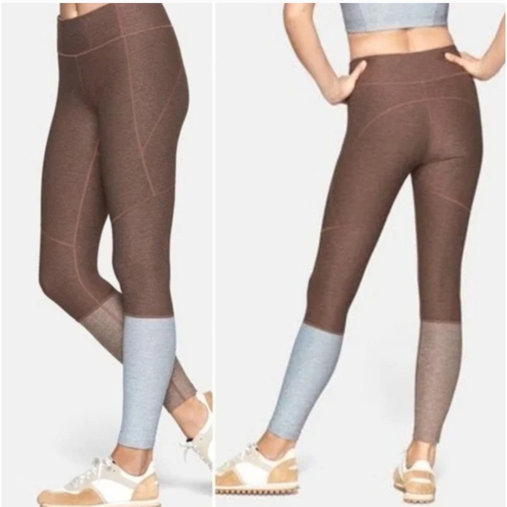 Outdoor‎ Voices Womens Leggings Tri Color TechSweat Pilates Gorpcore Yoga Small